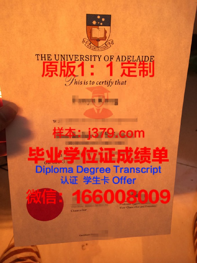澳大利亚阿德莱德大学本科毕业证